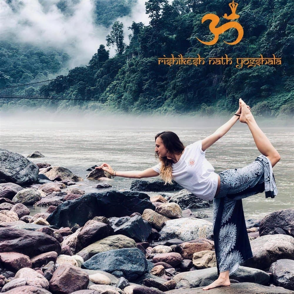 Yoga practice at the shala